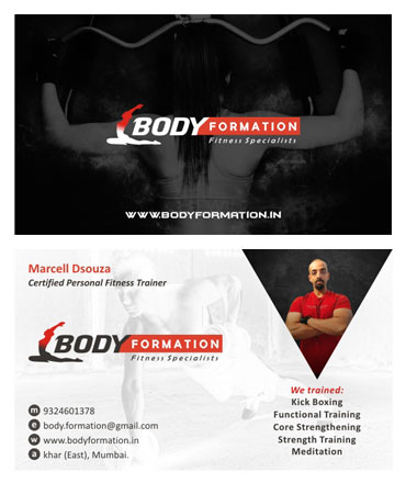 Gym Visiting Card Sample / Portfolio