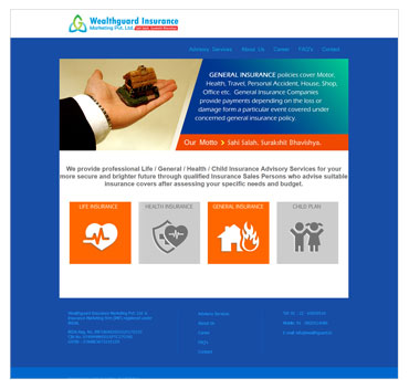 Insurance website sample