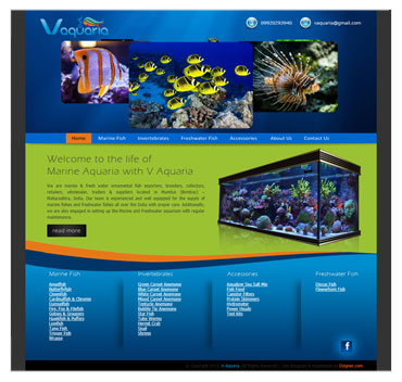 Fish pet website sample