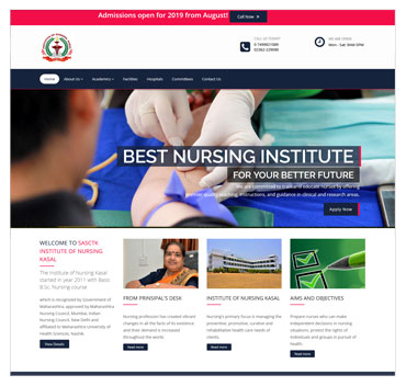 Nursing website sample