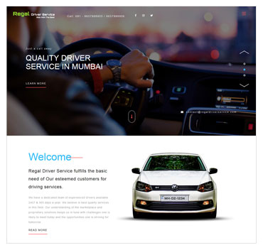 Driver service website sample